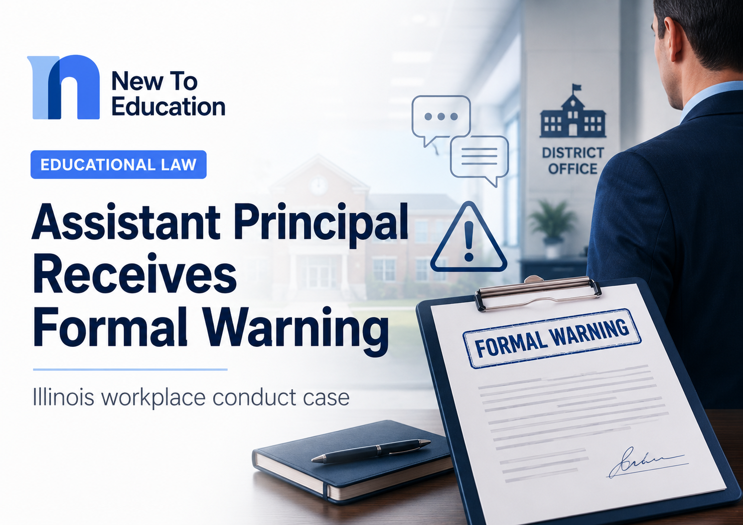 Illinois Assistant Principal Receives Formal Warning Over Workplace Conduct