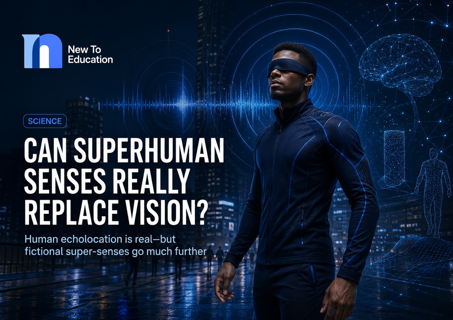 Human echolocation is real but fictional super-senses go much further