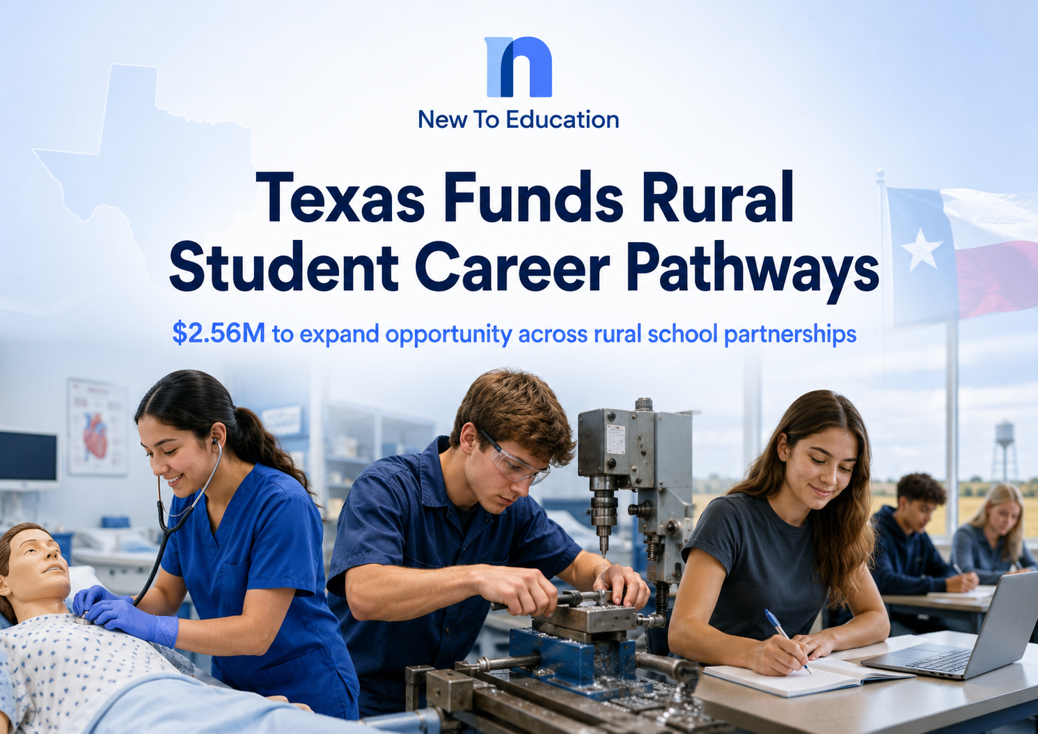 Texas Selects 17 Rural Partnerships for $2.56 Million in Student Career-Pathway Grants