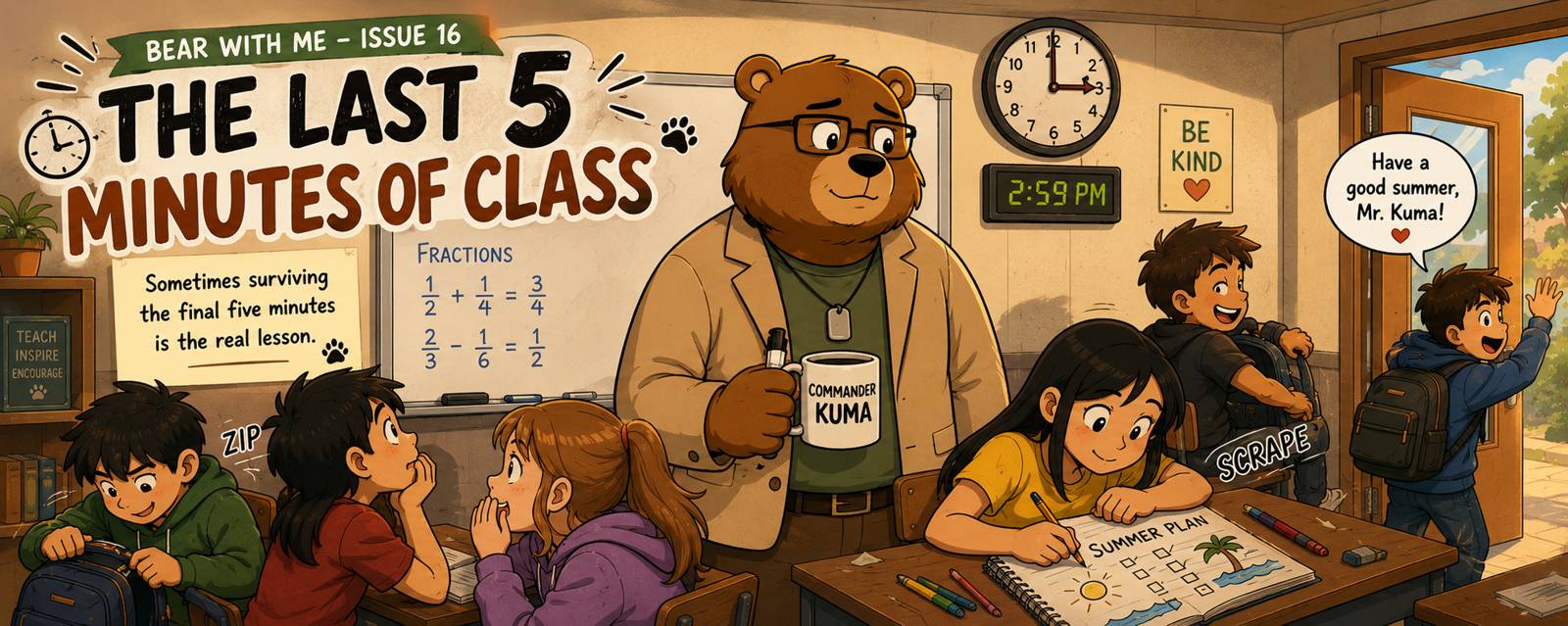Bear With Me Issue 16 The Last 5 Minutes of Class