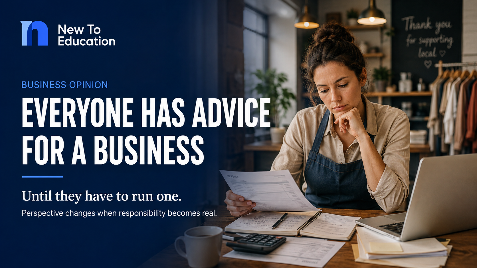 Everyone Has Advice for a Business Until They Have to Run One