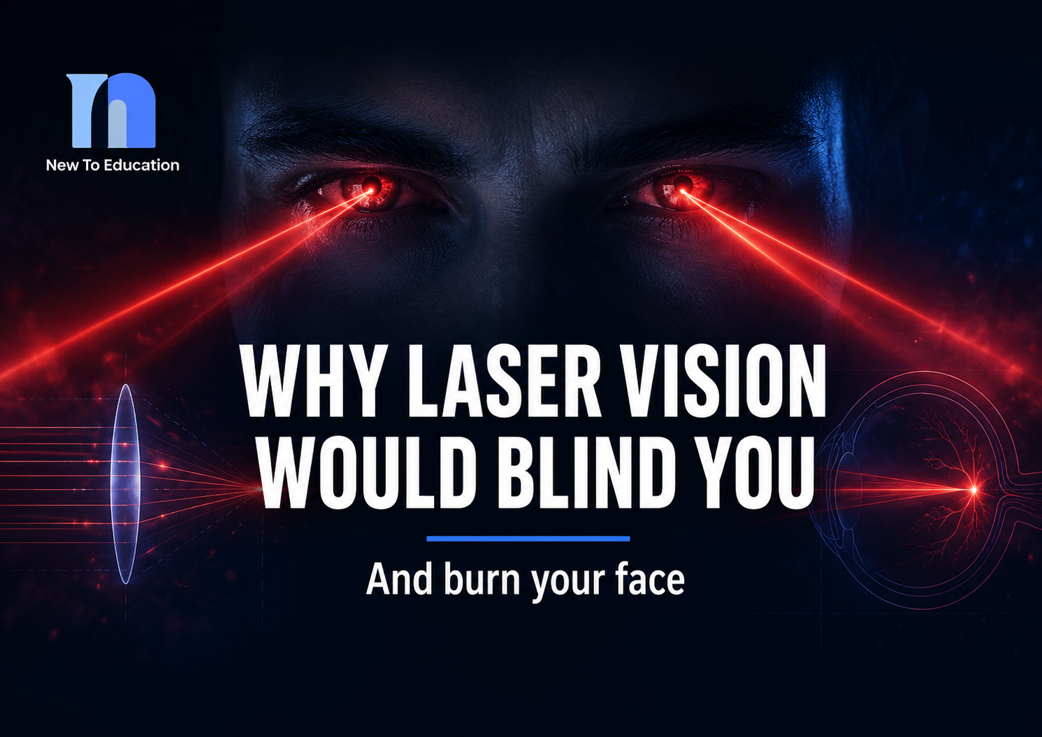 Why Laser Vision Would Blind You and Burn Your Face