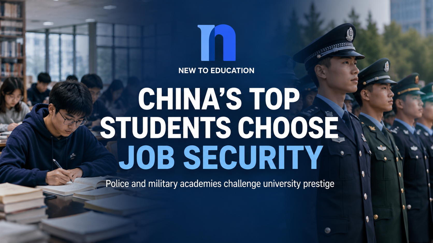 China’s High-Achieving Students Turn to Police and Military Academies as Job Security Challenges University Prestige