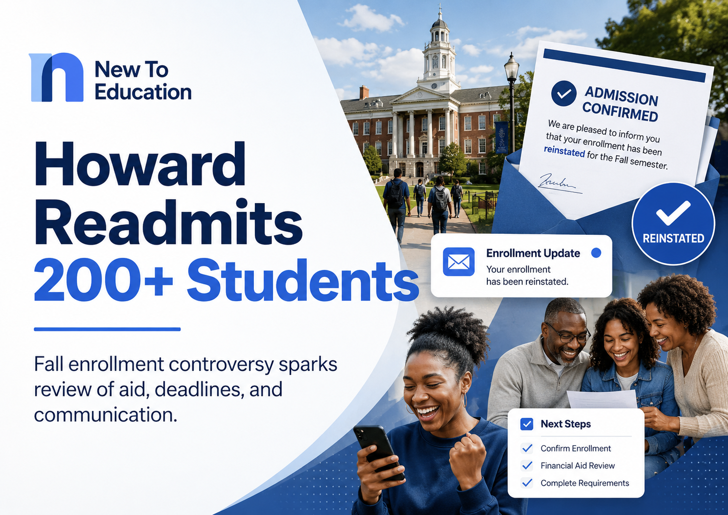 Howard University Readmits More Than 200 Students After Mass Unenrollment Controversy