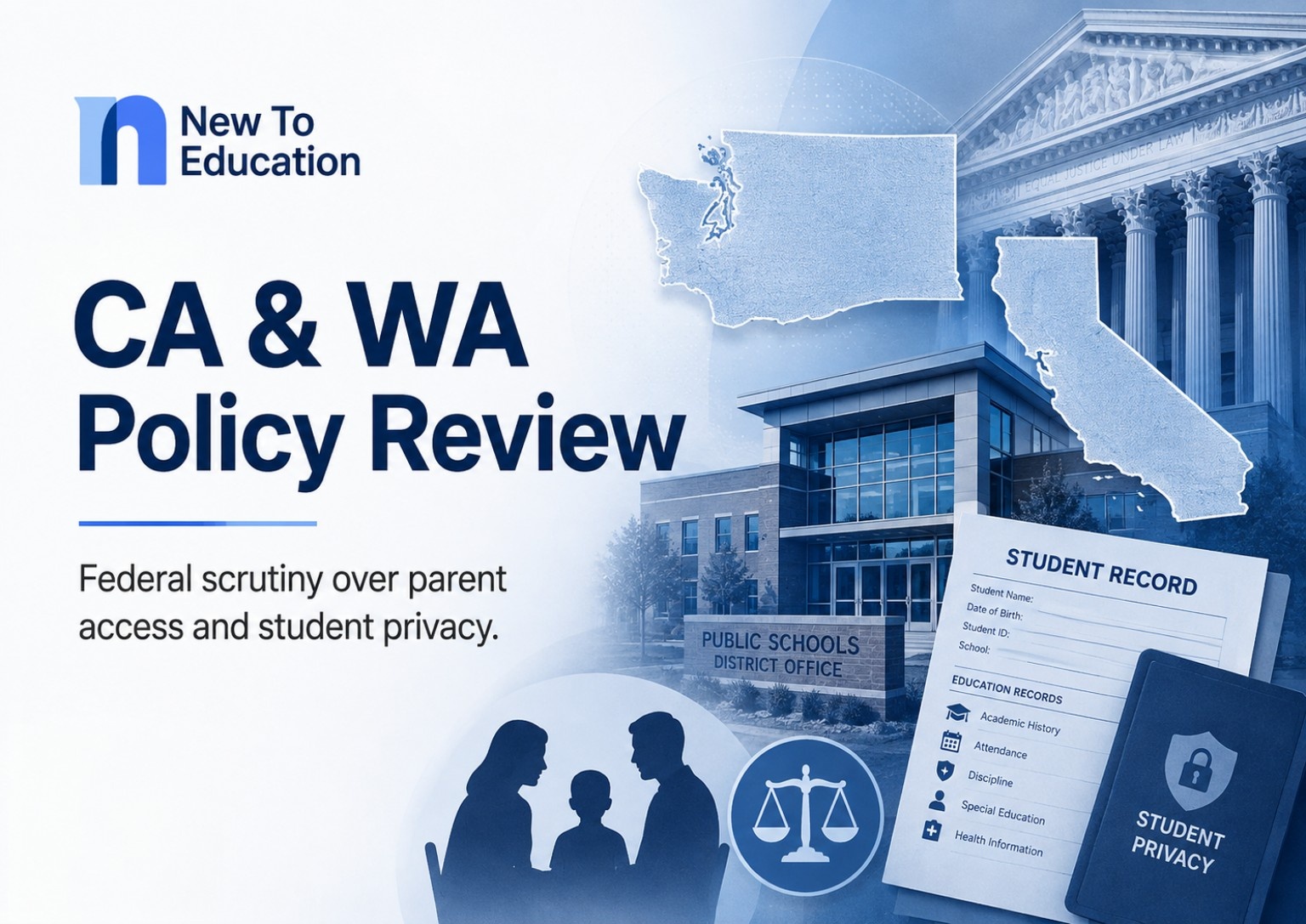 Federal Education Department Presses California and Washington Over Student-Record Policies